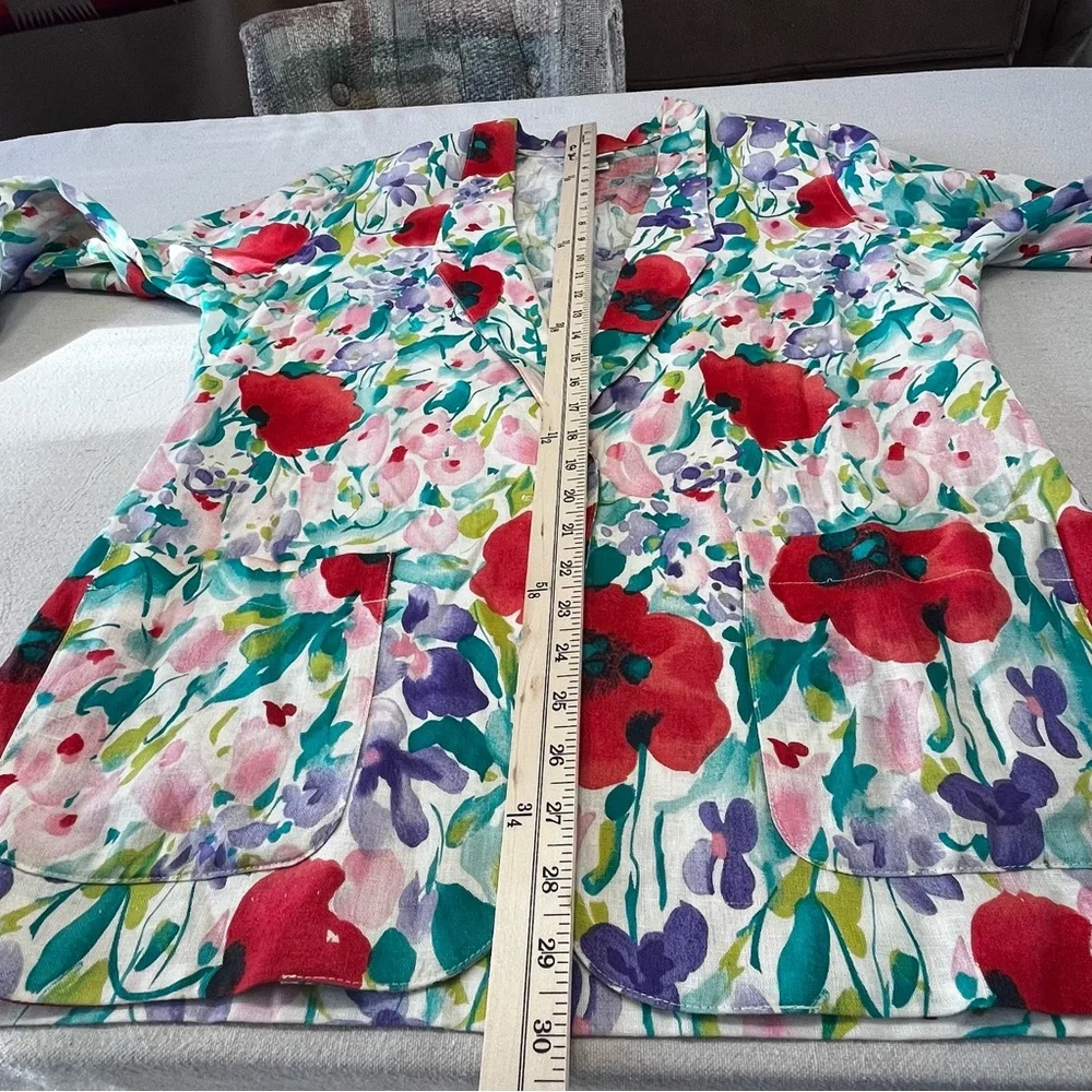 Campus Casuals of California - Vintage Floral Women's Blazer-Size 13/14